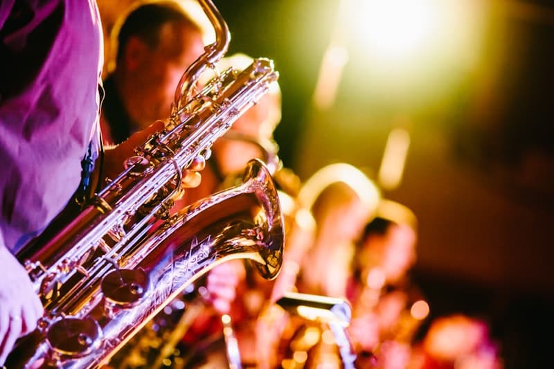 Jazzmusiker beim Open-Air-Konzert