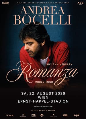 ANDREA BOCELLI 30th Anniversary Romanza World Tour