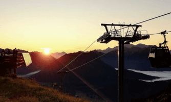 nnenaufgangsfahrt - Bergwelt Hahnenkamm