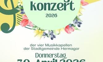 Frühlingskonzert aller vier Blasmusikkapellen der Gemeinde