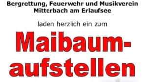 Maibaumaufstellen in Mitterbach
